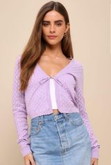 Lulus Tie Front Cardigan Photo 0