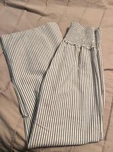 Wide Leg Striped Pants Multi Size M Photo 0