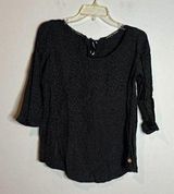 Scotch & Soda 🌺 Maison Scotch Createurs de Vetements black star textured blouse Photo 0