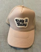 Take It Easy Trucker Hat Tan Photo 0