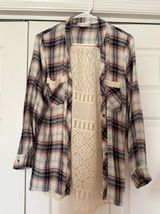 Altar'd State  Lace Flannel Photo 0