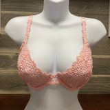 Felina Light Pink Peach Knit Lace Bra Size 36D Photo 0