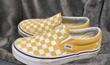 Vans Yellow Checkerboard Slip-On Photo 0