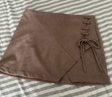 She & Sky Micro suede mini skirt Photo 0