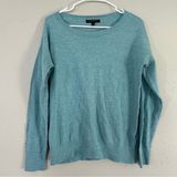 Banana Republic Factory Teal Lightweight Sweater Casual Office Medium Green Photo 0