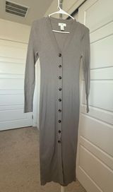 H&M Sweater Dress Knit Grey Photo 0