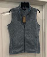 Patagonia Heathered Blue Fleece Vest Small Photo 0