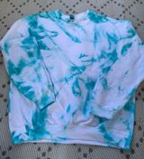 Tie Dye Crewneck Sweatshirt Blue Size L Photo 0