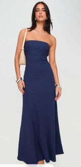 Princess Polly Navy Strapless Maxi Dress Photo 0