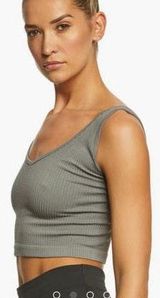 Free People Gray crop Top Photo 0