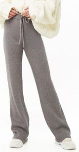 Forever 21 ribbed flared gray pants Photo 0