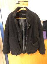 Zaful Fuzzy Black Coat Photo 0