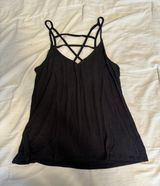 Black Strappy Tank Top Photo 0
