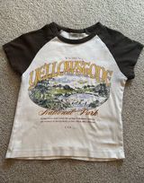 Urban Outfitters Baby Tee Graphic Photo 0