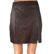 Abercrombie & Fitch Womens Brown Vegan Faux Leather Mini Straight Pencil Skirt S Photo 0