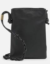 Vince Camuto Black Leather Small Crossbody Purse Photo 0
