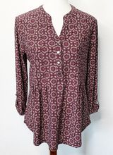 Westport 1962 Pleated Blouse Top M Photo 0
