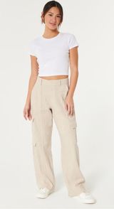 Linen Cargo Pants Photo 0