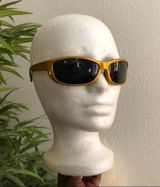 Unisex 2000s Y2K Yellow gold black sunglasses retro sporty vibe #biker #grunge Photo 0