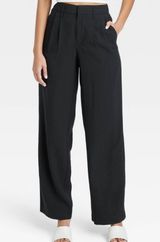 It’s A New Day Women’s High Rise Straight Leg Black Trousers - size 2 Photo 0