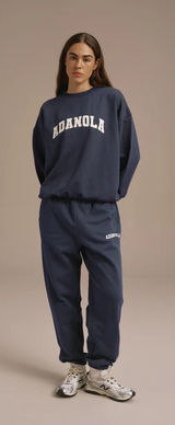 Adanola Varsity Sweatpants - Midnight Blue Photo 0