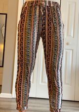 American Eagle  Multicolor Ankle Flowy Pants Photo 0