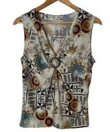 Vintage Creative Design Work 90s Y2K boho floral print Babydoll Size Size M Photo 0