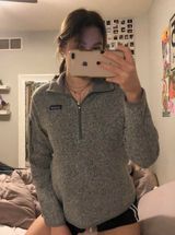 Patagonia Gray Quarter Zip Fleece Photo 0