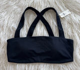 OFFLINE By Aerie Real Me Xtra Square Neck Sports Bra Black Size Medium Photo 0