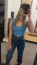 Ribcage Straight Ankle Jeans Photo 0