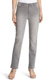 Chico's Women’s So Lifting Slim Leg Gray Jeans Sz 0.5/6R Photo 0