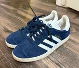 adidas Originals Gazelle Shoes Navy/White Men’s Size 6 (Women’s Size 7) Photo 0