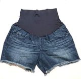 a glow Maternity Pregnancy Jean Shorts Photo 0