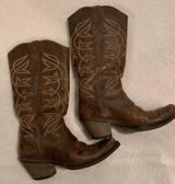 Women’s Sheridan Western Boots Leather Vintage Bomber Cowboy - Size 5.5 Photo 0