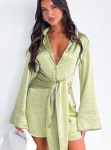 White Fox Boutique Green Dress Photo 0