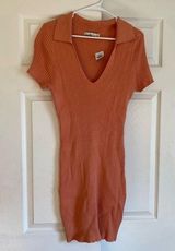 NWT Abercrombie & Fitch m tall burnt orange sweater Bodycon preppy mini dress Photo 0