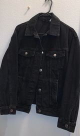 H&M Black Demin Jacket Photo 0