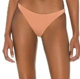 NWOT L*Space Camacho Seamless Hipster Bikini Bottoms Low Rise Peach Small Photo 0