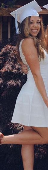 Ali & Jay White Graduation/Recruitment Dress Photo 0