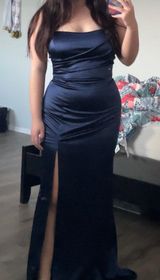 Navy Blue Prom Dress Photo 0