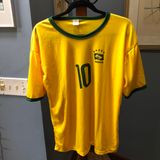 ⚽️🇧🇷 Unisex Brazil Futbol/Soccer Jersey #10 Size XL Yellow Photo 0