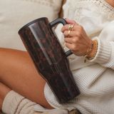 Viral Sold Out tortoise shell hydro jug 40oz. Black Photo 0