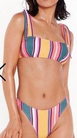 Nasty Gal Striped Bikini  Photo 0