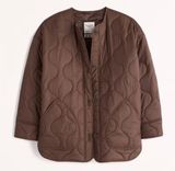 Abercrombie Quilted Liner Jacket in Brown Photo 0