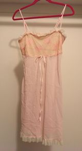 Posh Dusty Pink And Ivory Night Gown Size M Photo 0