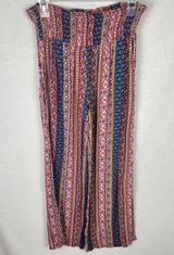Anthropologie  Printed Pull-On Boho Flowy Pants Photo 0