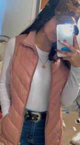 Love Tree Pink Puffer Vest Photo 0