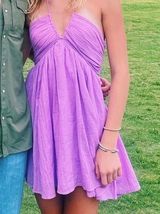 Purple Halter Dress  Photo 0