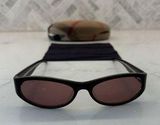 Burberry Sunglasses B8399 S 54-16 130 CE6 Rectangle Wrap Oval Black Purple Lens Photo 0