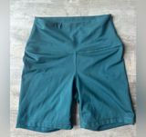 Women’s Size Medium Yogalicious LUX Athletic Teal Colored Shorts Photo 0